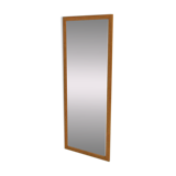 Miroir scandinave en chêne, Suède 1960, 127x49cm