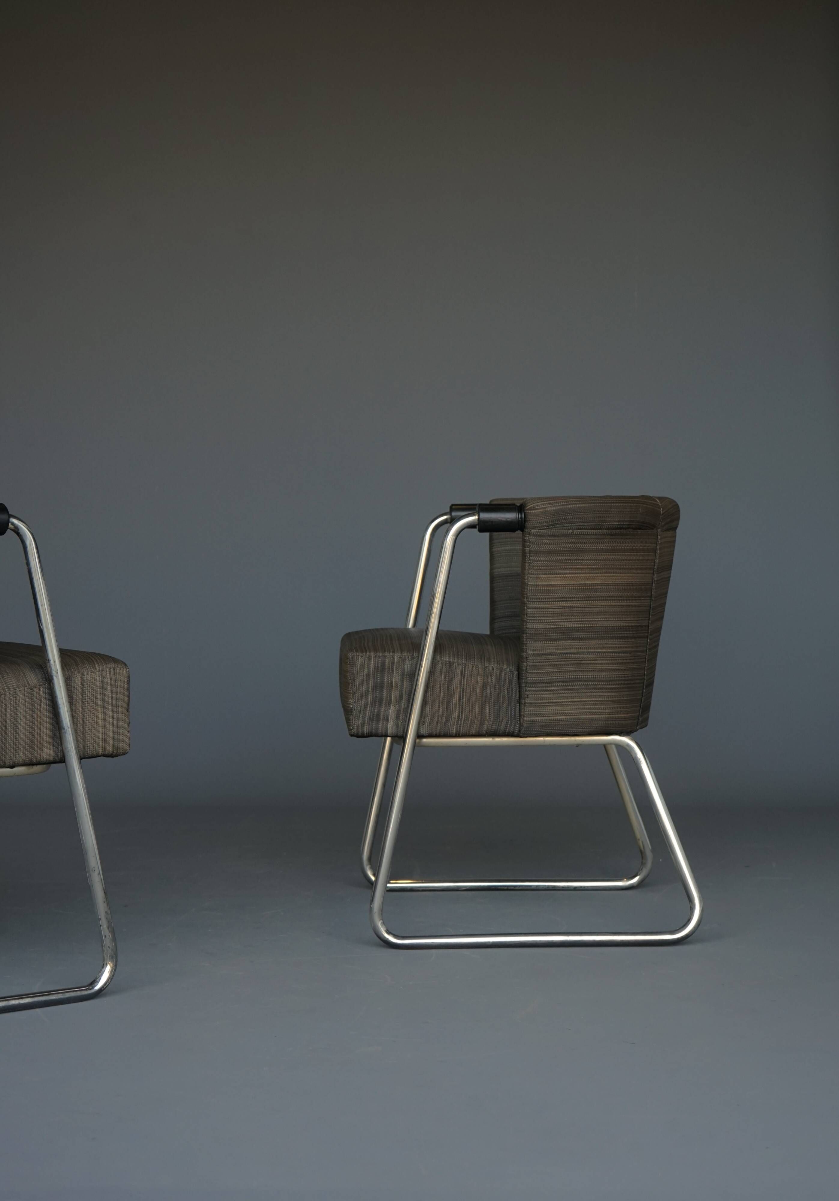 Modernist Tubular Armchairs from Artifort, 1930s
