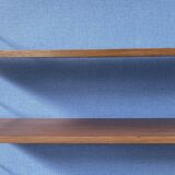 3 teak wall shelves, Nils Strinning 75 cm