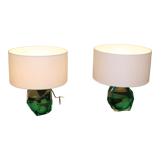 Paire de lampes murano, XX ème