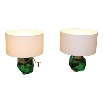 Pair of murano lamps, XX th