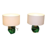 Pair of murano lamps, XX th