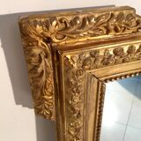 Louis XVI style and 19th century fireplace mirror