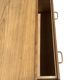 oak commode with tapered legs 1950