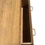 oak commode with tapered legs 1950