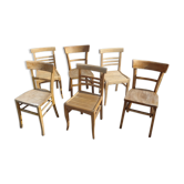 Set de 6 chaises brutes