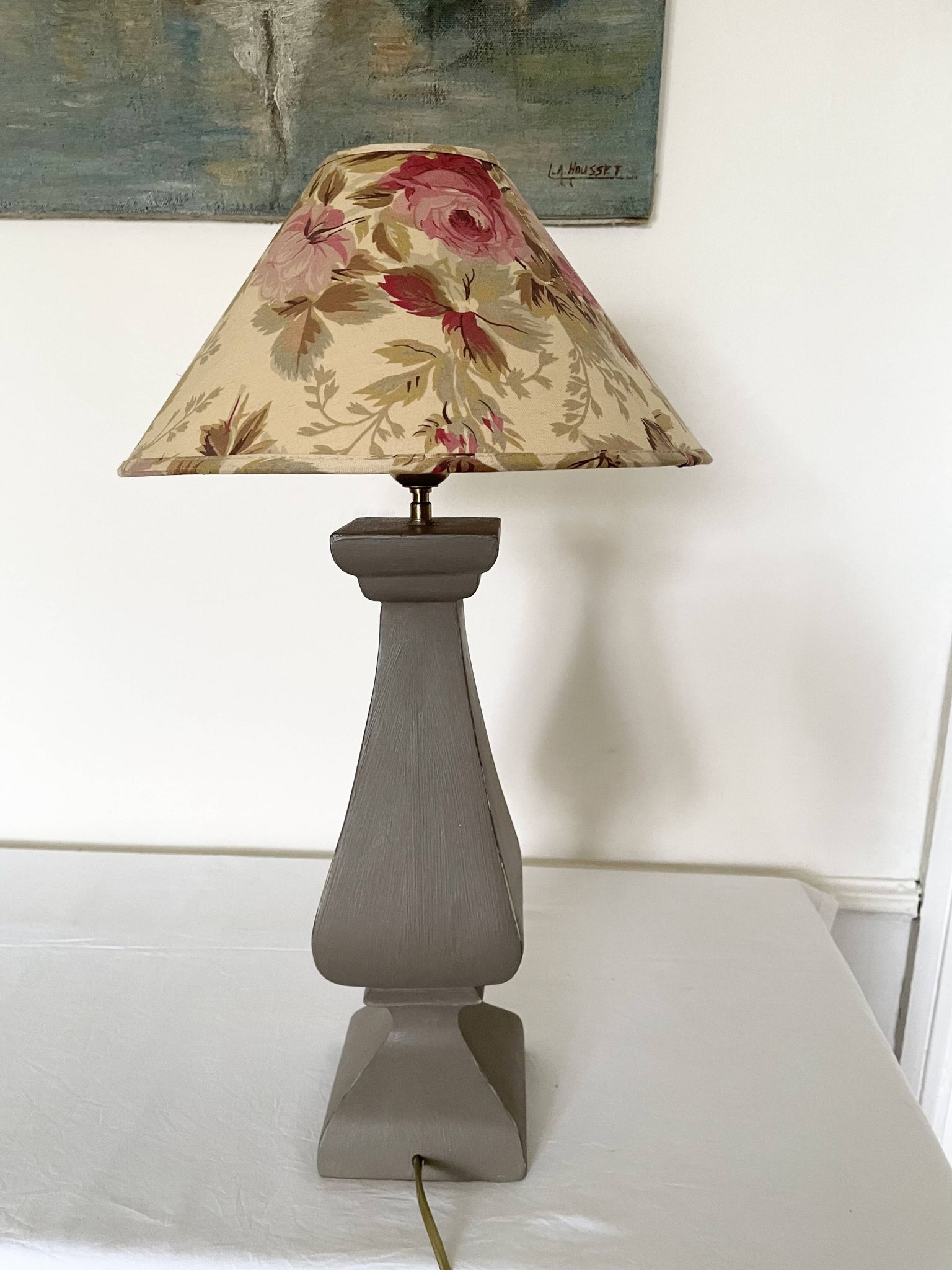 Lampe bois tourné