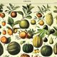 Botanical engraving 1897 A. Millot - Fruits 2, exotic, varieties