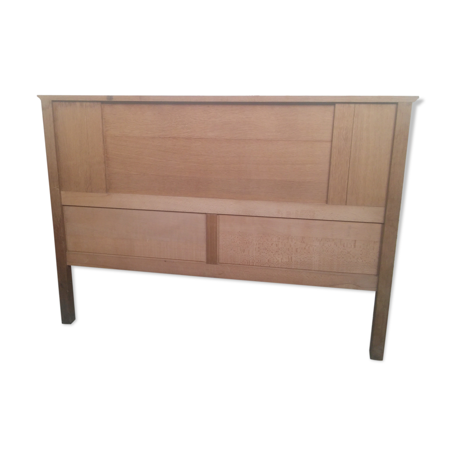 Scandinavian style headboard vintage oak wood 50s