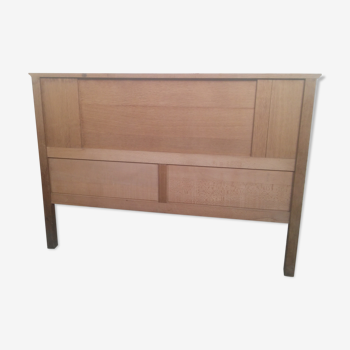 Scandinavian style headboard vintage oak wood 50s