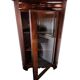 Antique Late Empire Corner Cabinet with Shelves in Mahogany from the 1840s