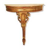 Antique style wall console Italy gilded wood