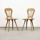 19th century antique painted primitive mountain chairs