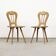Chaises de montagne primitives peintes antiques du 19ème siècle