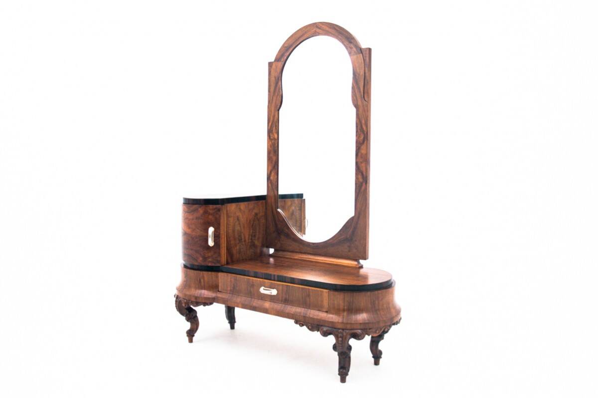 Coiffeuse - Miroir tremo Art Déco, Italie, années 1920. Après rénovation.