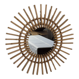 Rattan sun mirror, 55 cm