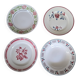 Lot 4 assiettes vintage faïence années 60