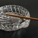 CENDRIER Cristal VINTAGE Forme Coquillage