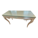 Bedroom console with courtesy tray