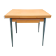Table en formica orange, 2 rallonges