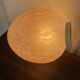 Vintage 1970s speckled glass egg lamp by Vianne in pink.