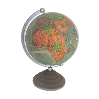 Globe Earth glass Perrina vintage 1960 - 30 cm