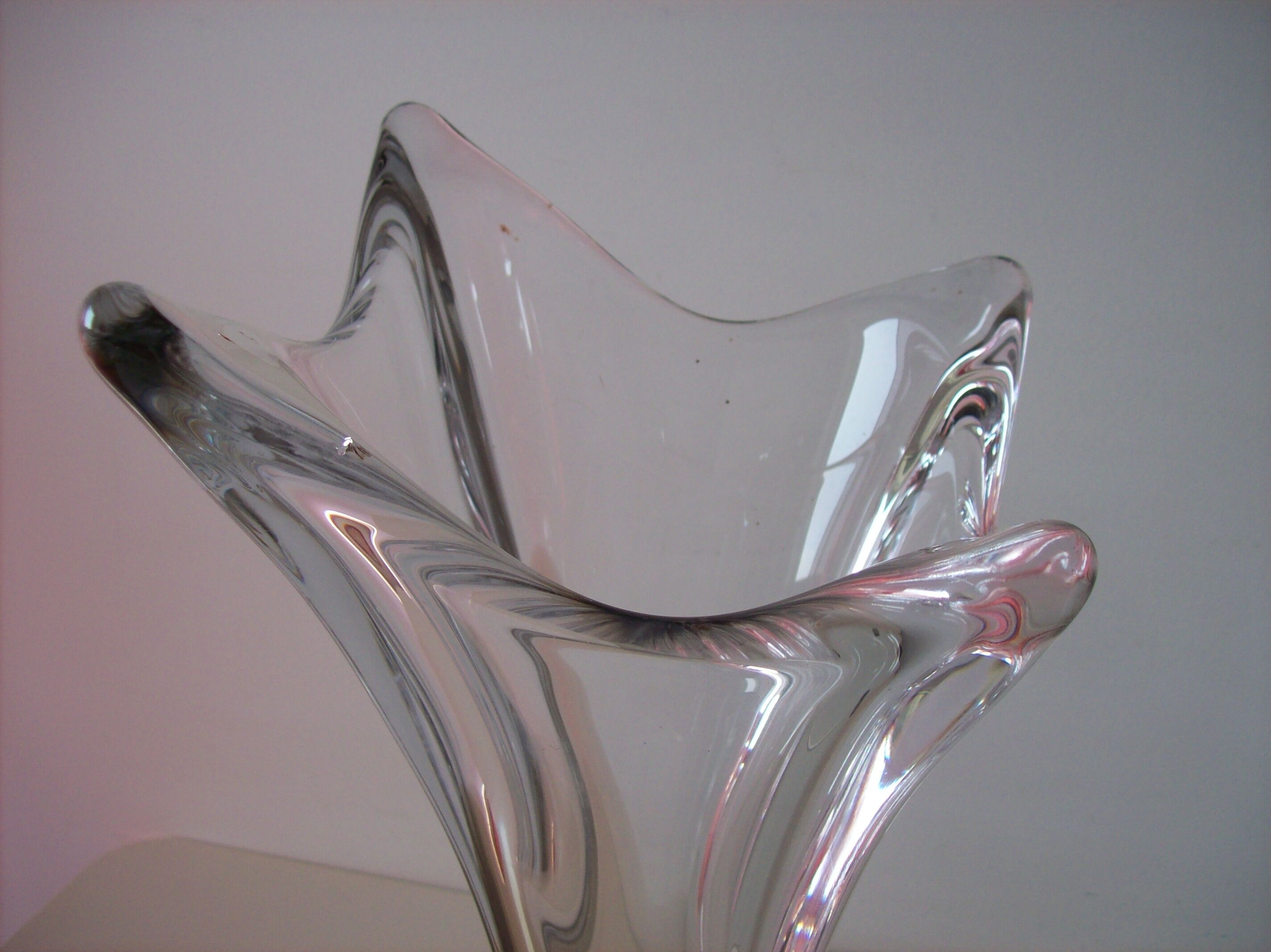 Vintage crystal vase