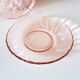 6 Tasses et sous-tasses à thé en verre rose Rosaline LUMINARC made in France