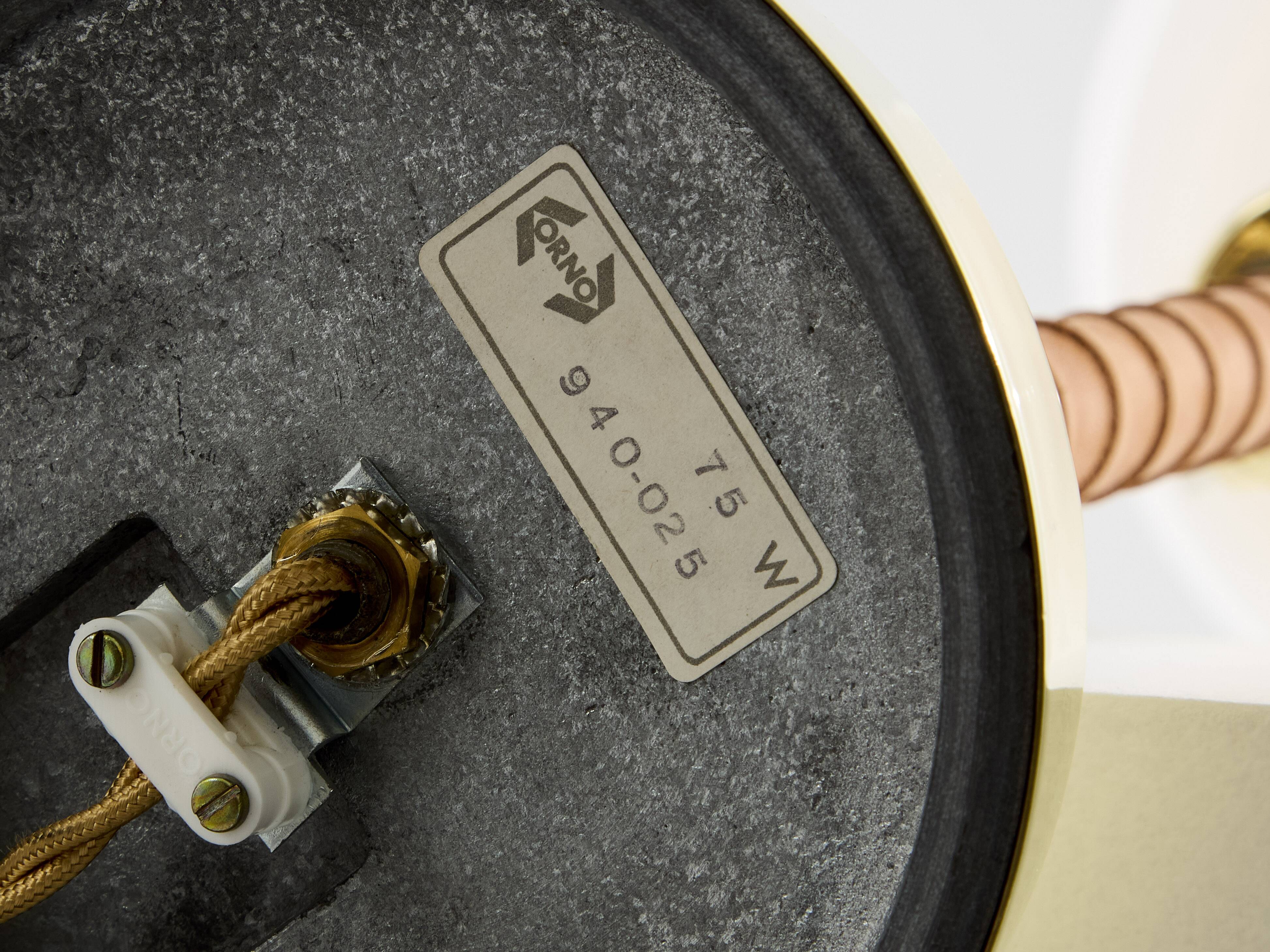 Lisa Johansson-Pape senator lamp brass and leather 1950