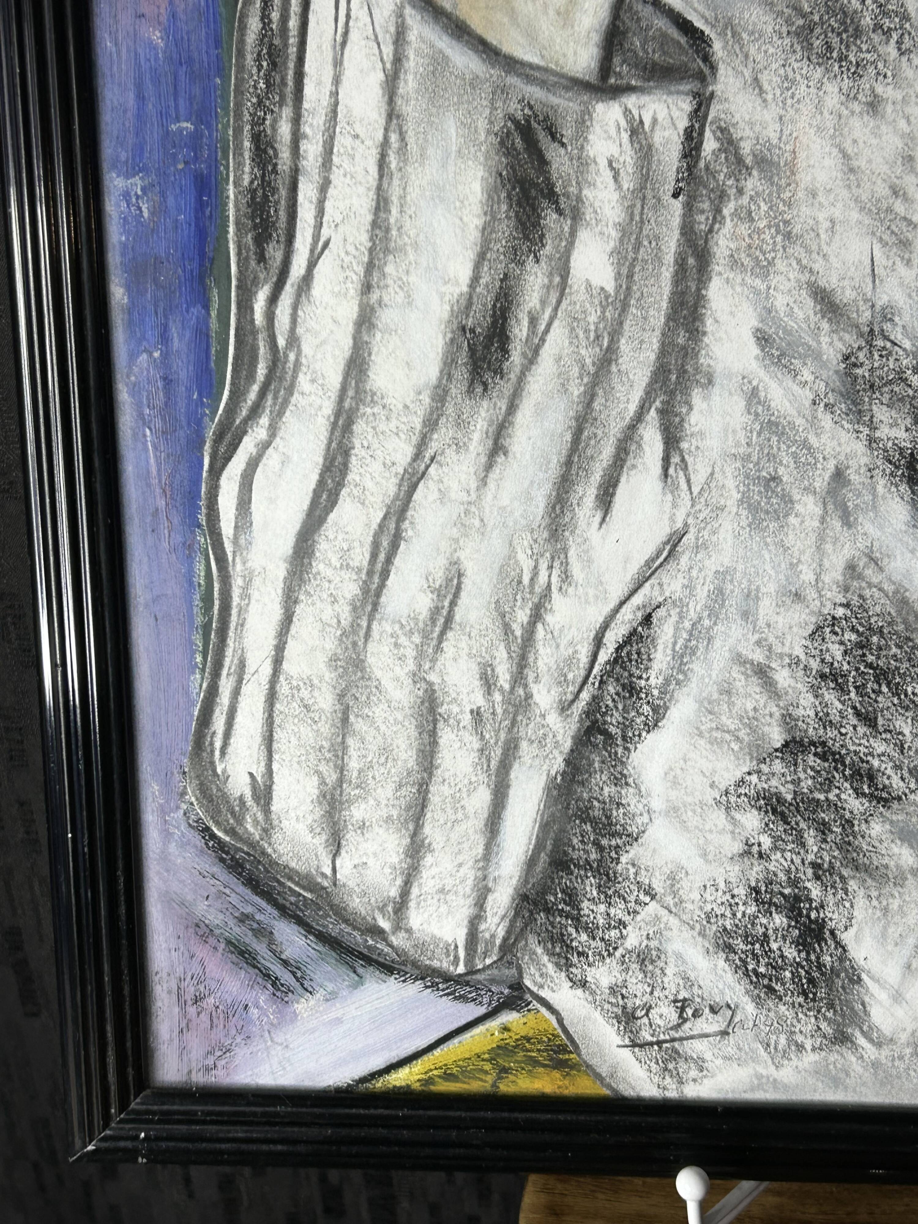 Ecole surréaliste moderne - Portrait de femme - Peinture - Art du XXème