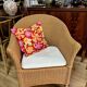 Fauteuil rotin Lloyd Loom 1980