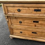 Superbe commode ancienne en bois massif – Style anglais / XIXe siècle