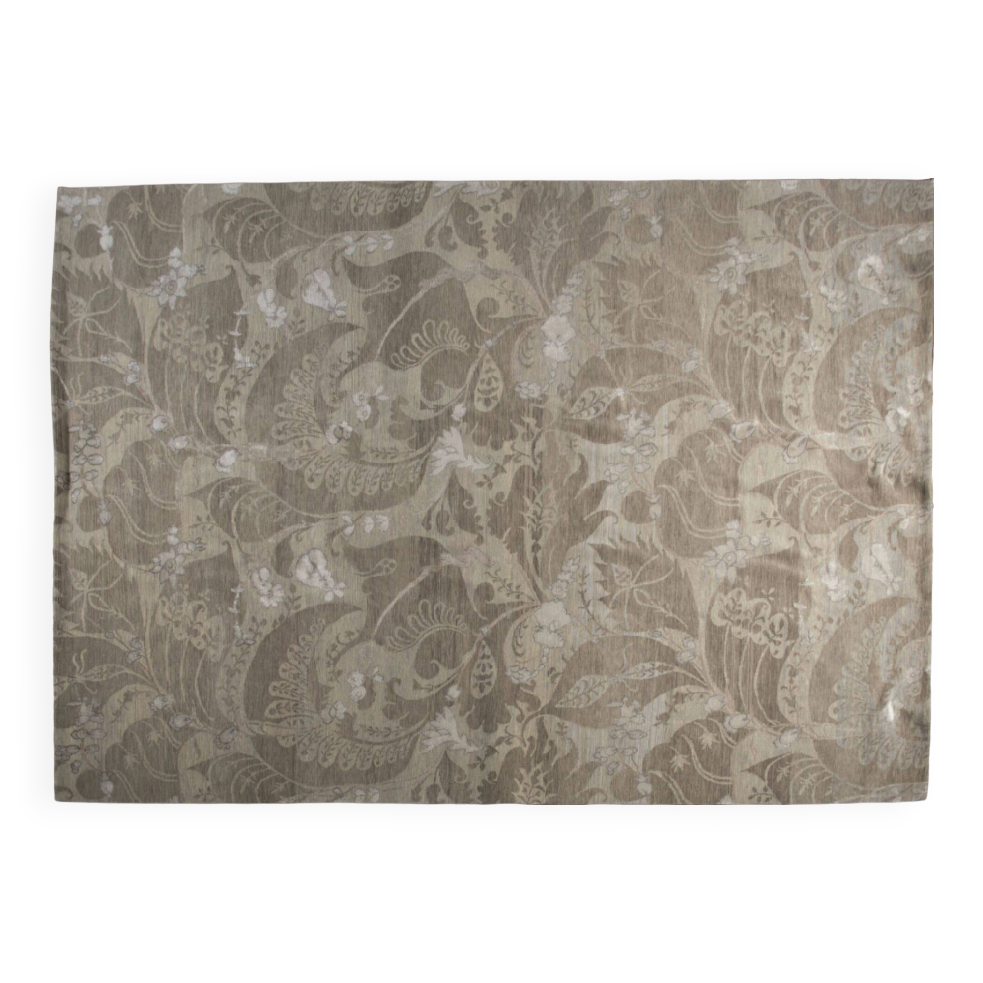 Nepalese carpet in wool and silk