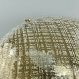 60s 70s lamp light plafoniere flush mount ice glass hillebrand 60s