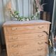 Commode art déco vintage bois massif