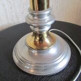 Table lamp in tin and gold metal, 1970s