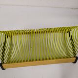 Old green wood vinyl holder, plattofix