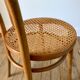 Baumann bistro chair in bent wood and blond wood canning 40s-50s