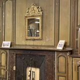 18th century Regency mirror in gilded wood