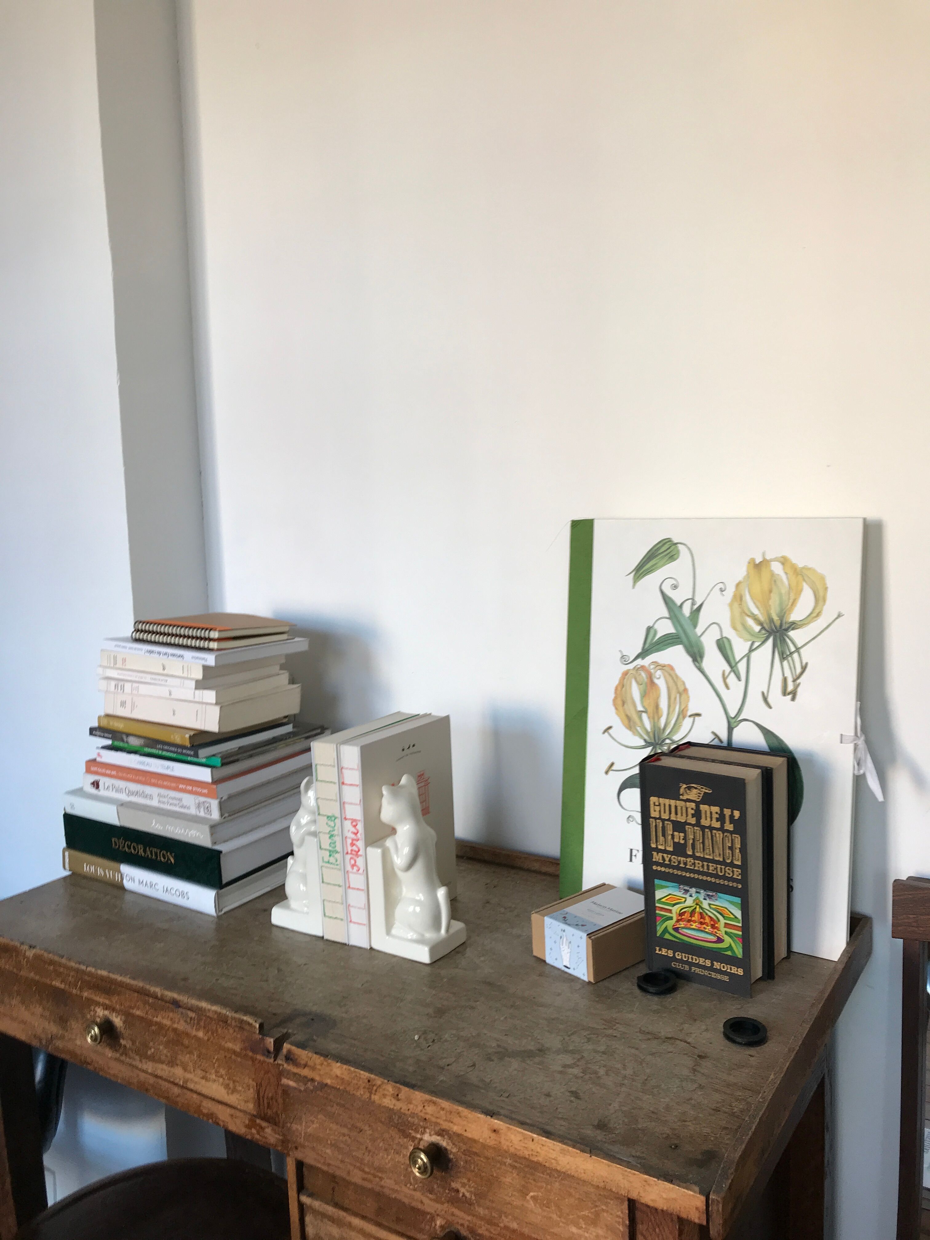 Pair of greenhouses book cat