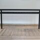 Glass and black metal table – sleek and contemporary design
