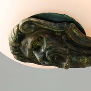 Chandelier figural en laiton Art Déco français, 1930