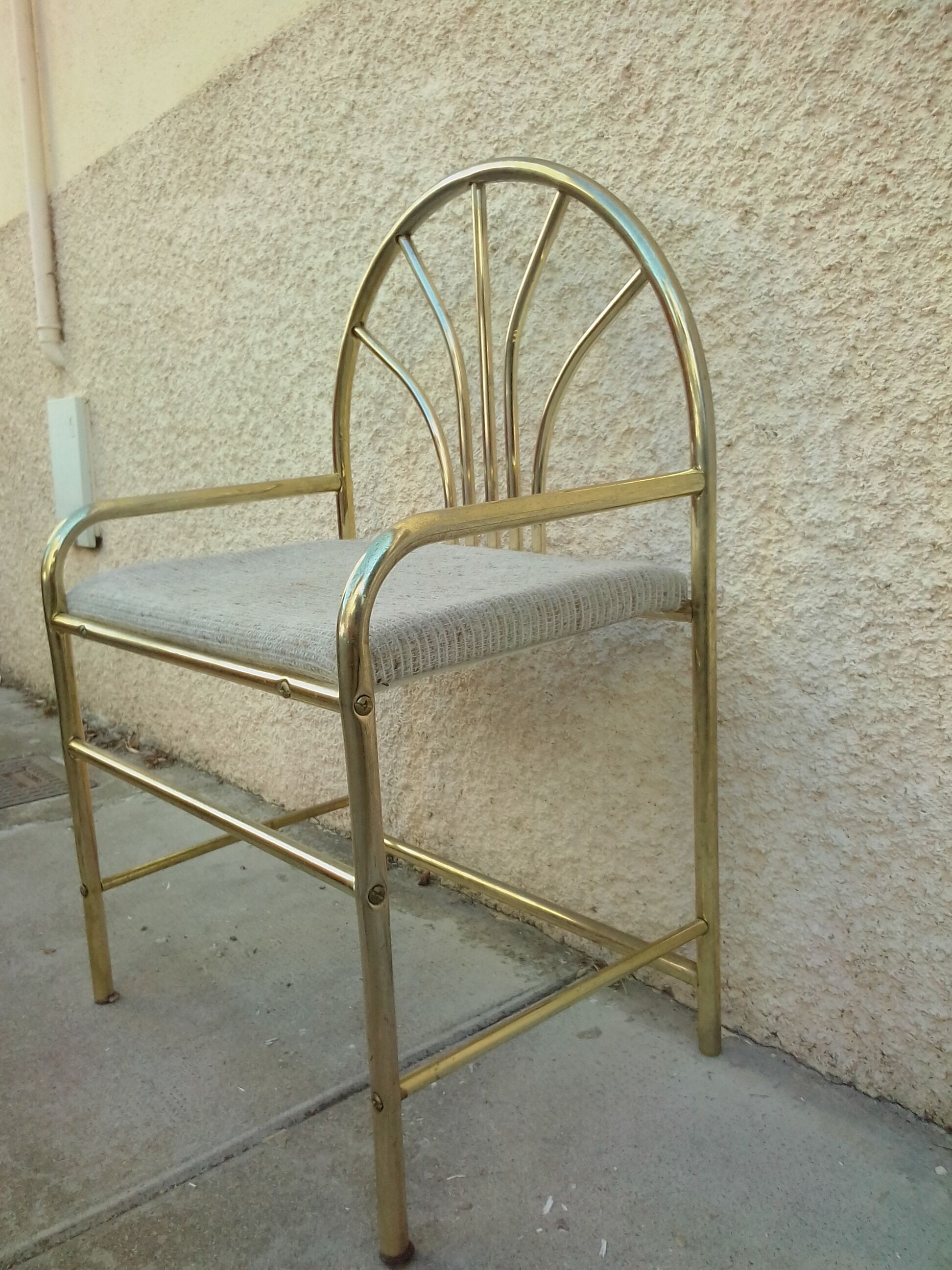 Golden bedside table