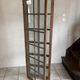 Antique screen in solid oak and glass