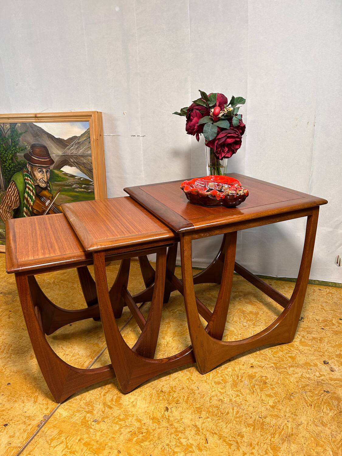 Mid-Century Retro Vintage Teak Nest of Tables by G Plan 1960