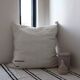 Housse de pouf artisanale en coton recyclé tissé main