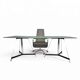 Table tripode italienne / plateau en verre mat / Gabriel Teixidós