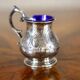 Mid-20th Century Dish Set in Silver Plated with Blue Accents, 1940s, Set of 3