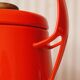 Kobenstyle Jens Quistgaard kettle in enameled metal & solid wood