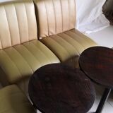 Modular sofa heaters vintage 4 places skaï